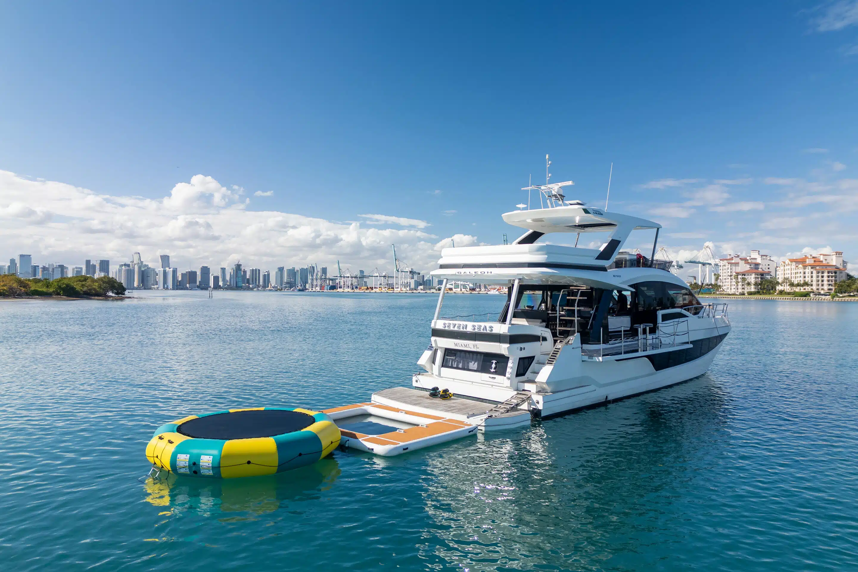 Seven Seas with Miami Skyline